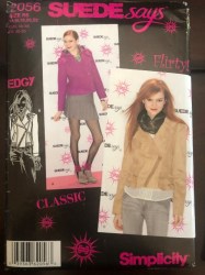 2056 Simplicity MS BUTTON / ZIP YOKE JACKET VARIETY, HOOD PATTERN 14-22 or 4-12 Choice Uncut